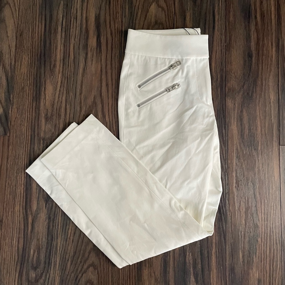 Veronica Beard White Roxy Baby Bell Ankle Length Pants Size 2